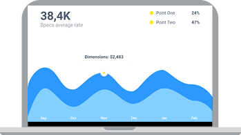 Macbook with blue wave